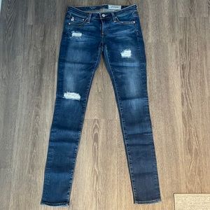 AG Ripped Super Skinny Jeans